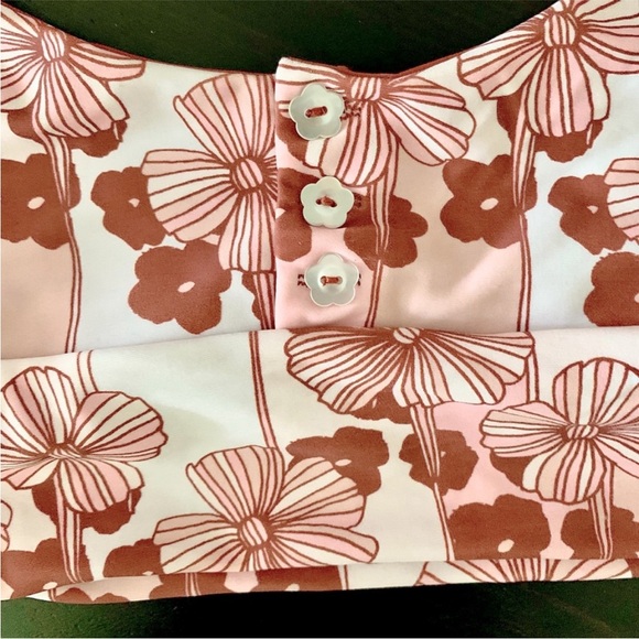 NWT LOLLI Button Down Halter Dream Lover Swim Top, Daisy Print, Small - Picture 12 of 12
